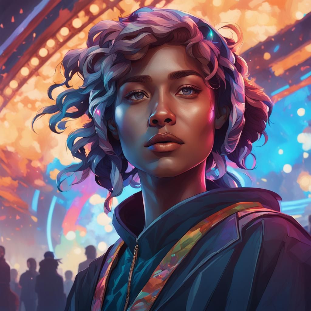 Lynette at the future at a concert
