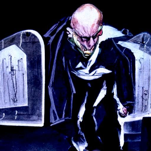 Nosferatu in mortuary.