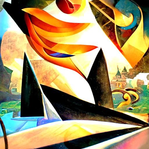 young winds abstract cubism