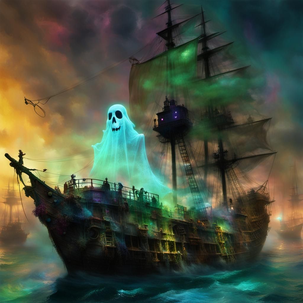 Ghost pirate ship