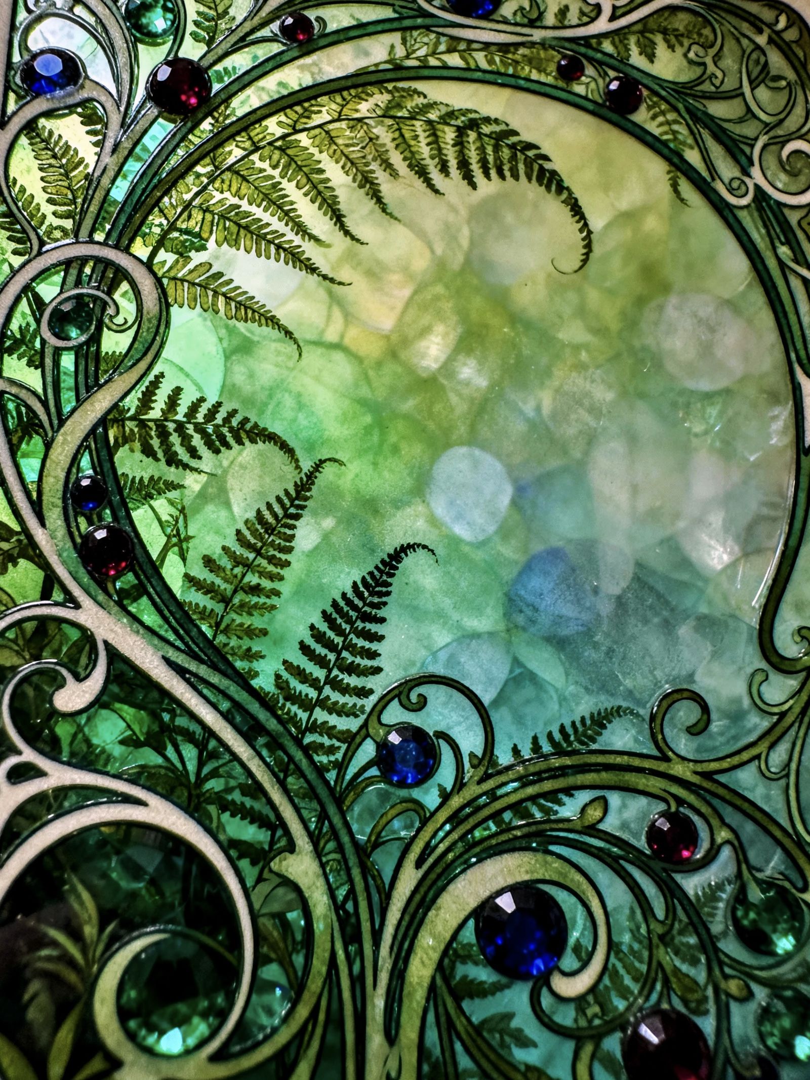 Verdant Curves: variable shades of green {"Seedream V4"}