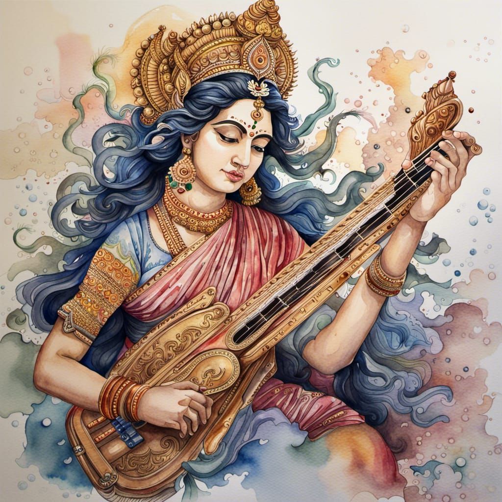 Saraswati, Hindu Goddess of Music
