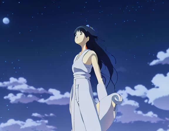 Moon Goddess, Studio Ghibli, Anime Key Visual, by Makoto Shinkai, Deep ...