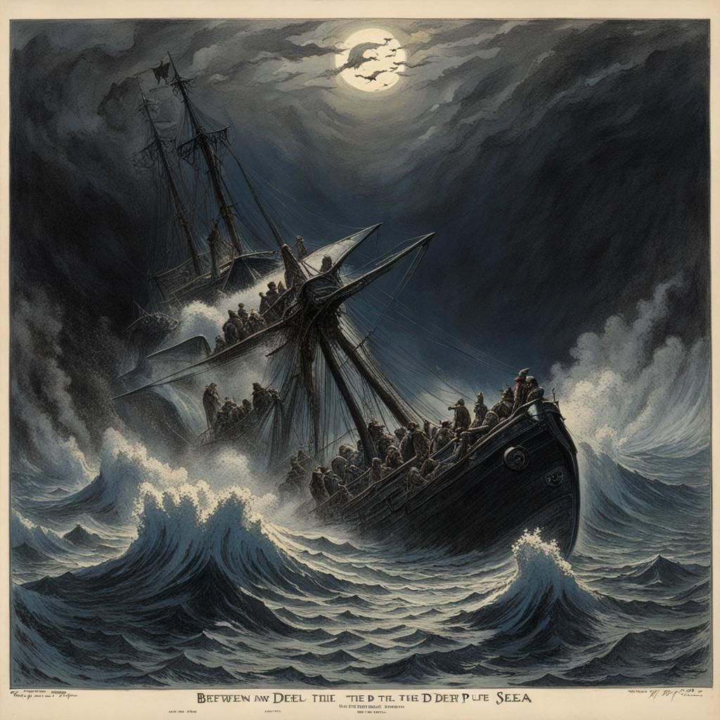 Between the Devil and the Deep Blue Sea  by @bashfulglowfly