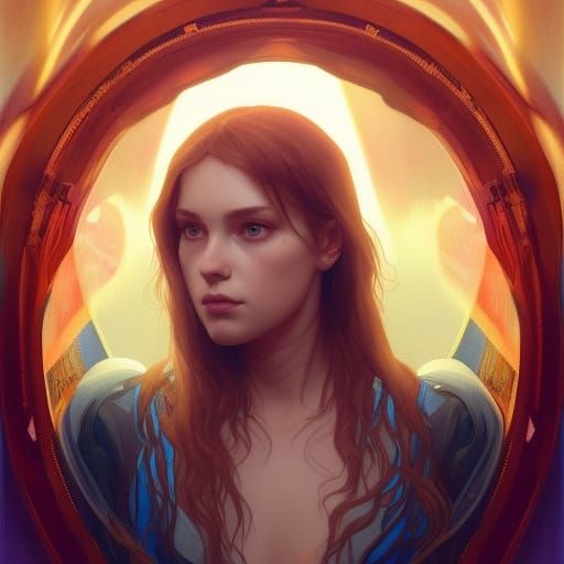 Through The Looking Glass AI Generated Artwork NightCafe Creator