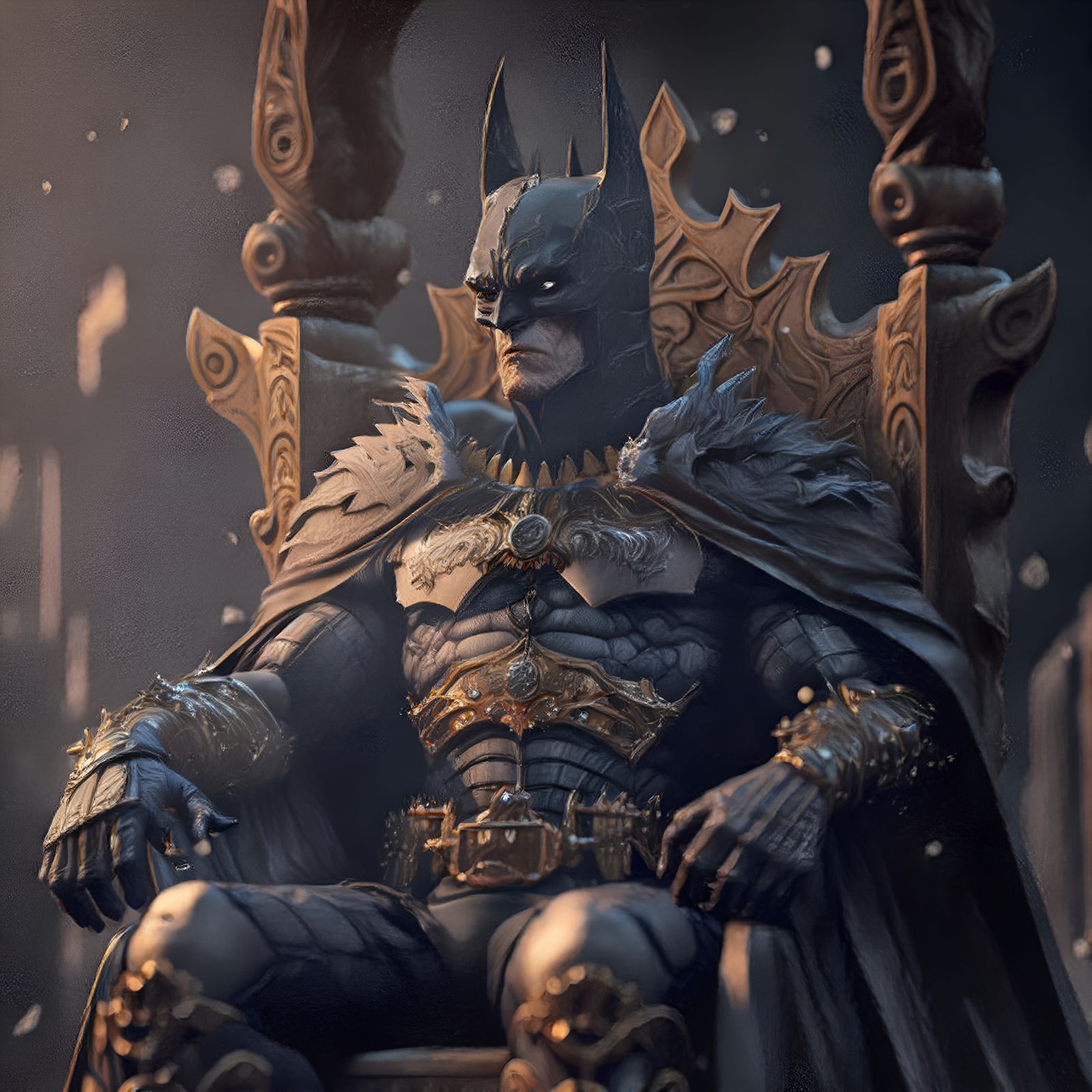 Midjourney v4: The Bat King