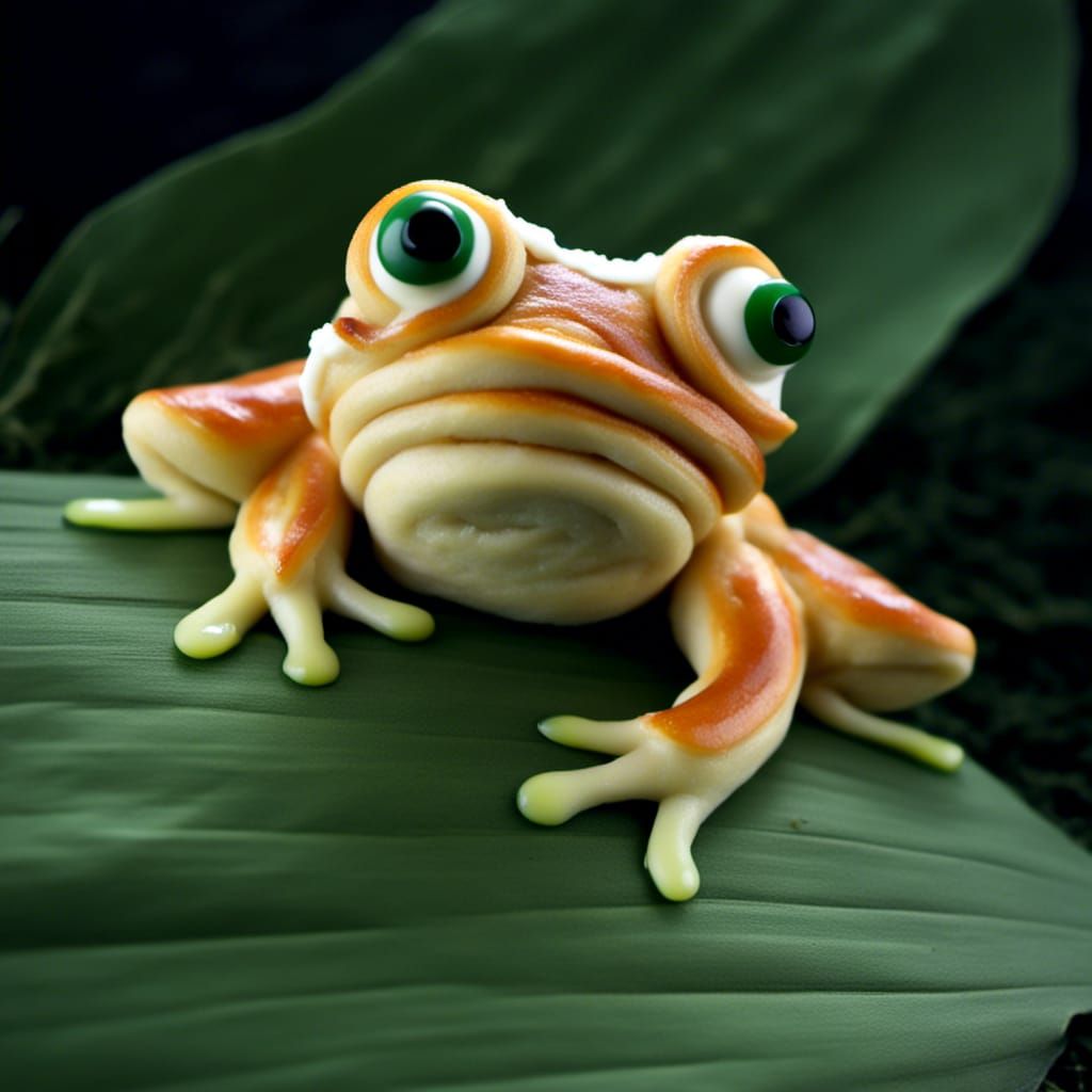 <lora:Yummy:1.0> a frog