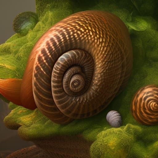 One garden snail