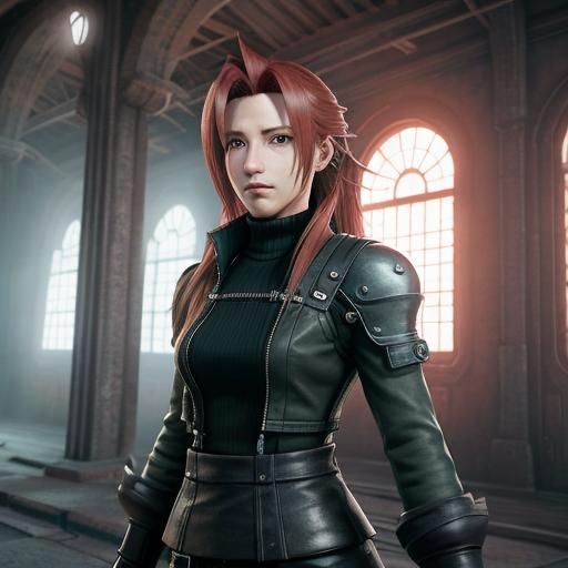 FINAL FANTASY 7 PERFECT  face GIRL AERIS REAL BODY ULTRA HD ...