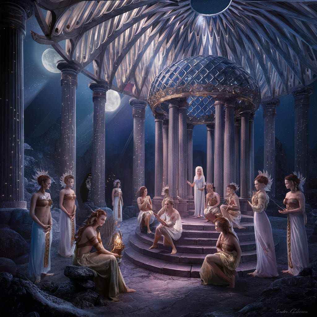 The Rays of the Moonbow