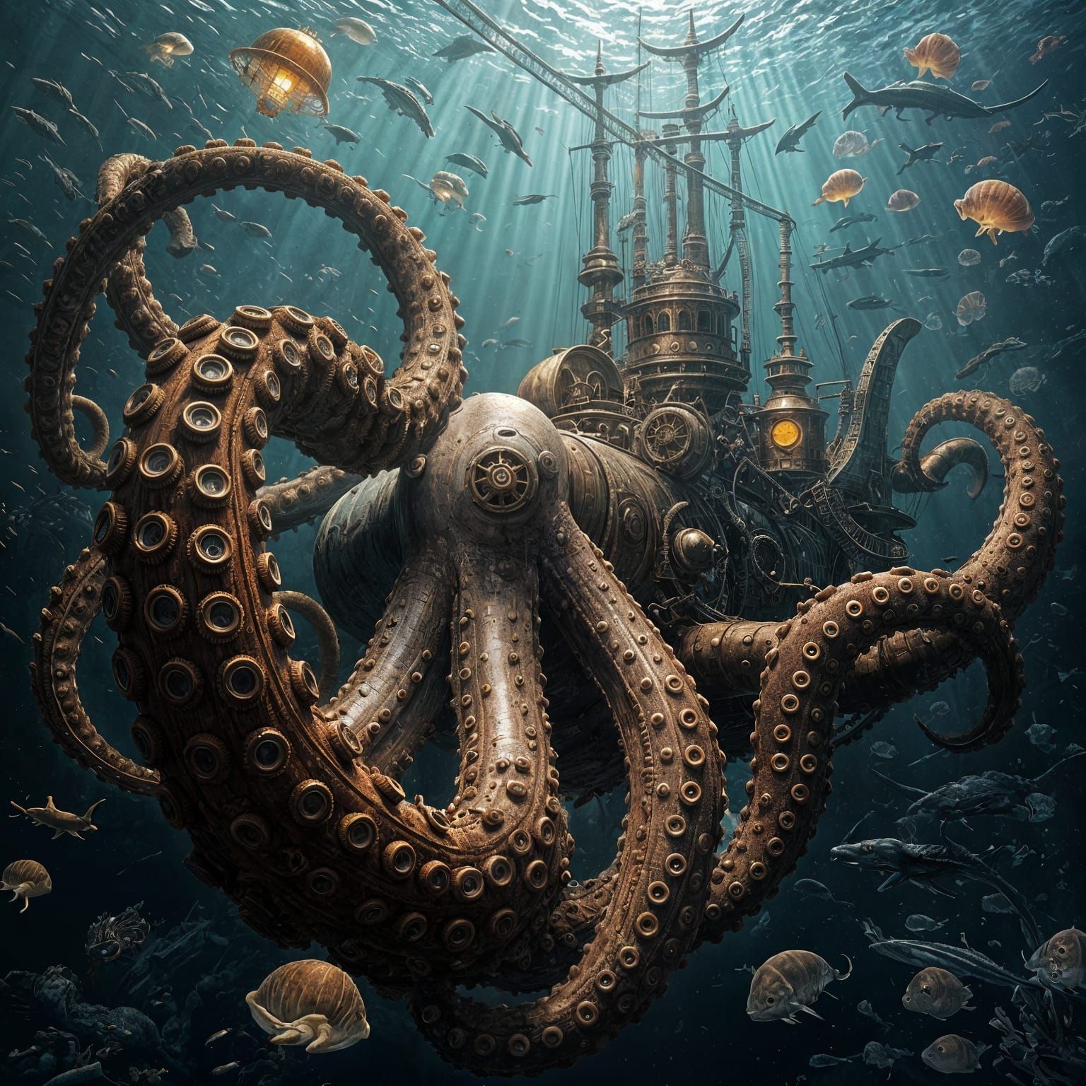 under the sea  by @Tinypegs