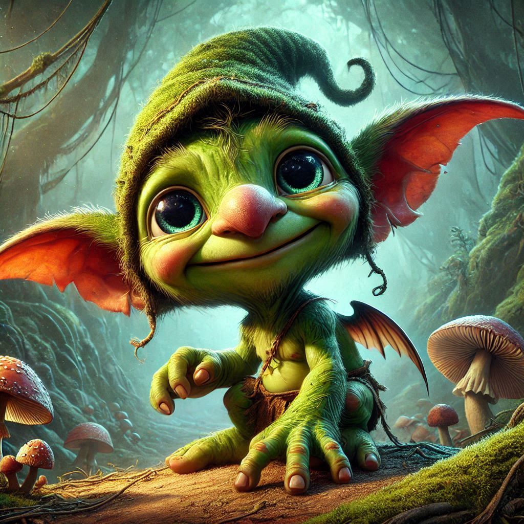 adorable fairy-tale fantasy creature portrait..