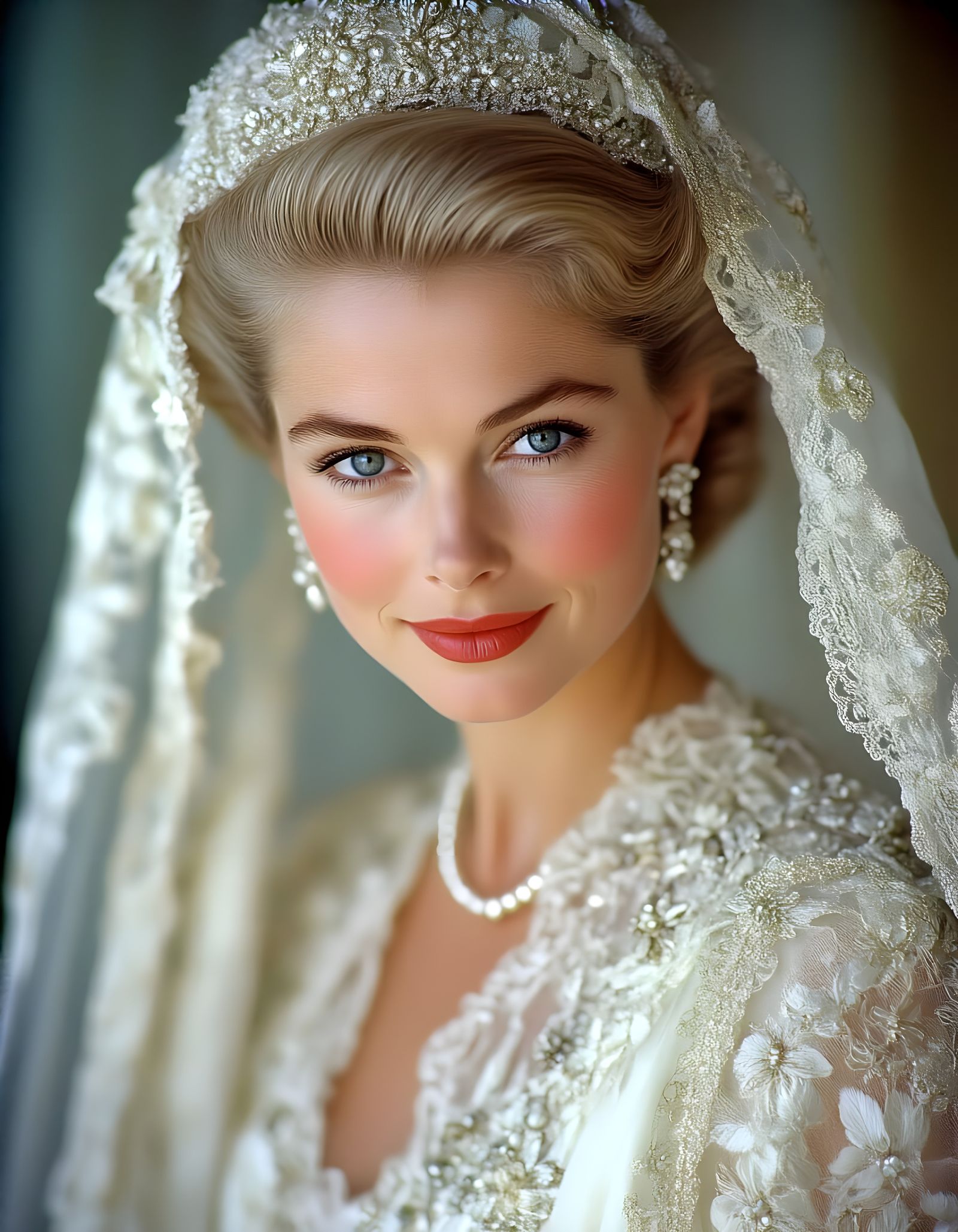 Grace Kelly Wedding Portrait  by @Gary Murakami