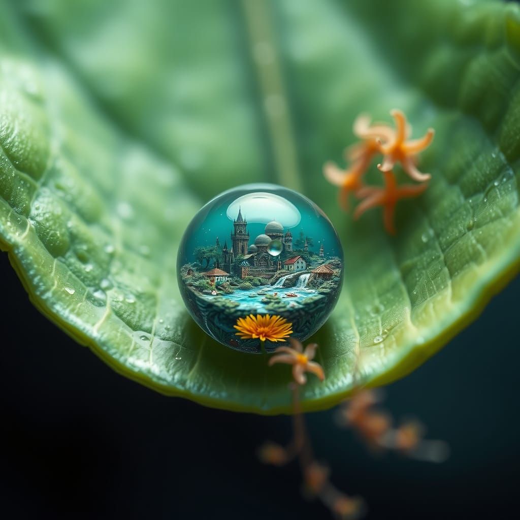 Atlantis in a droplet  by @Corn Clay