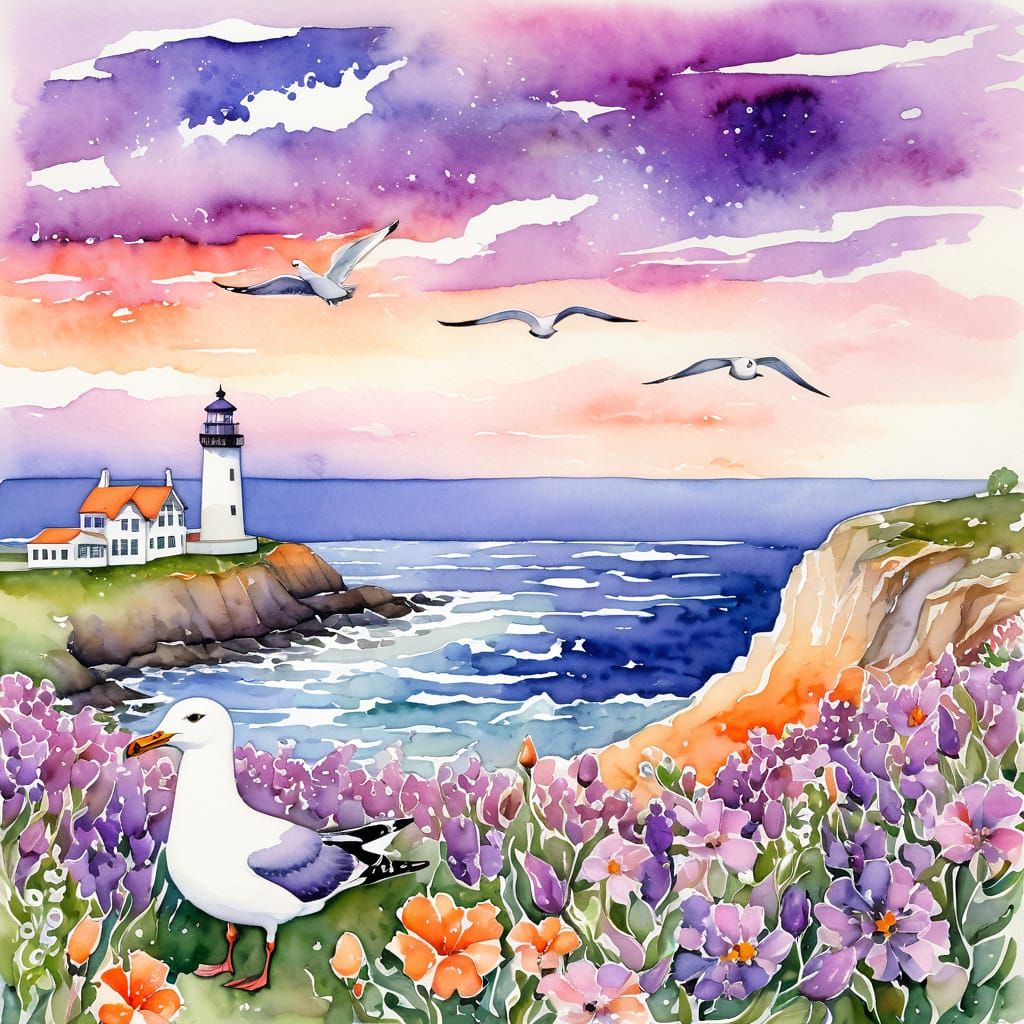 🕊️ Messagère des Vents dans la lueur crépusculaire🕊️