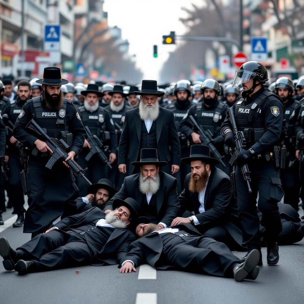Ultra-Orthodox Protest: Police Confrontation in Israel