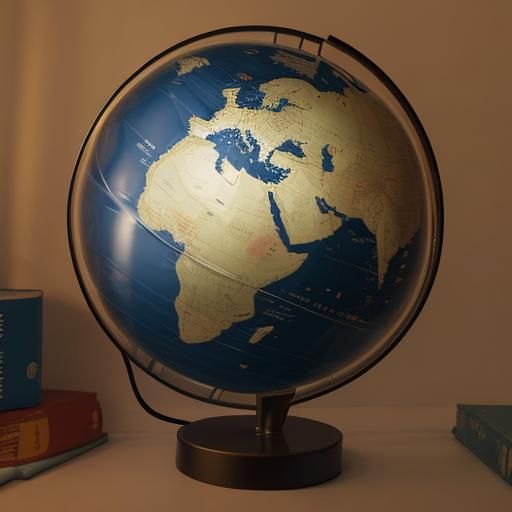 glowing globe lamp