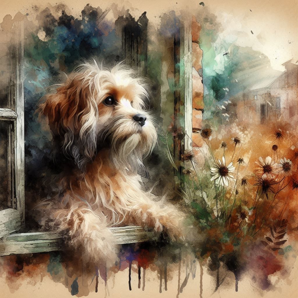 A Shaggy Doggy in the Window 🐶🐶😜