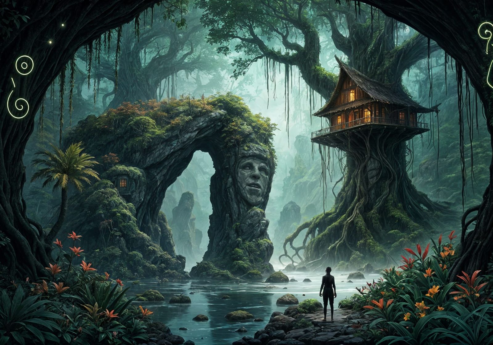 The jungle of runes  by @Hinty