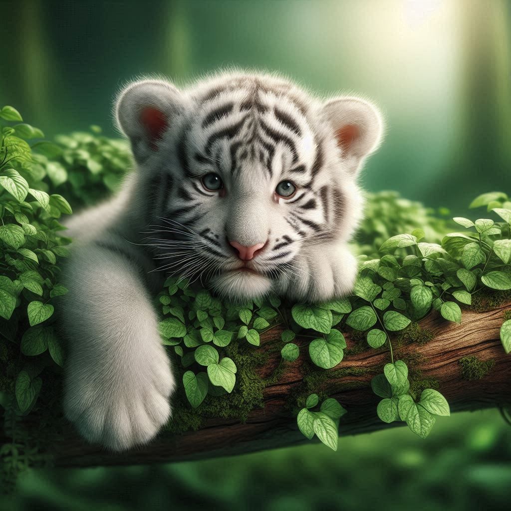 White tiger cubs