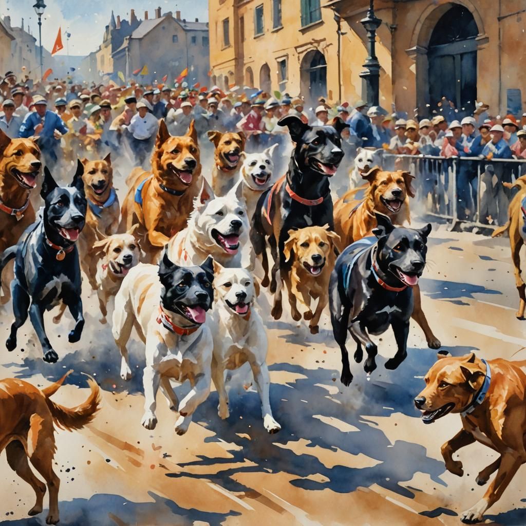 winning the dog race