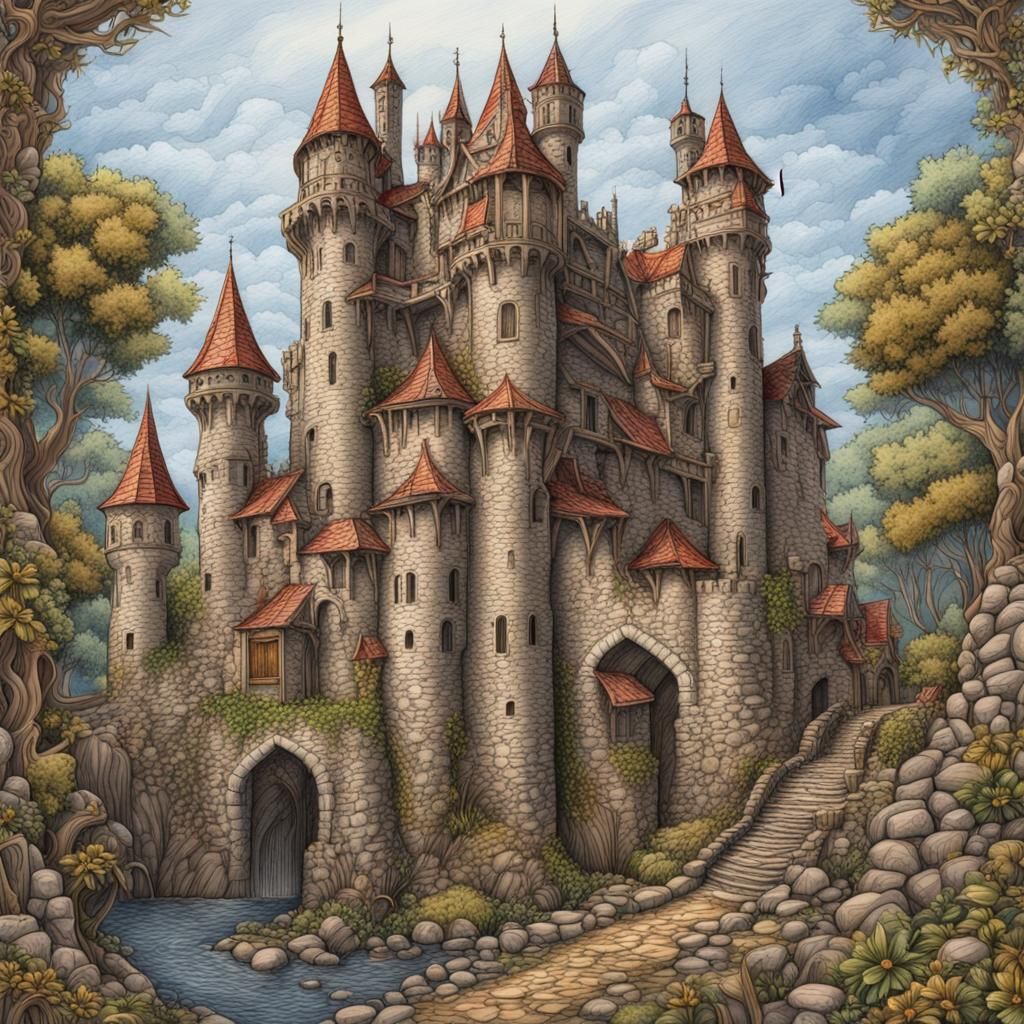 Medieval Castle - AI Generated Artwork - NightCafe Creator