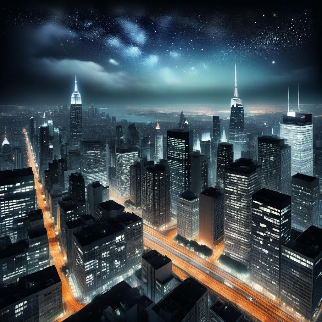 Nighttime Cityscape