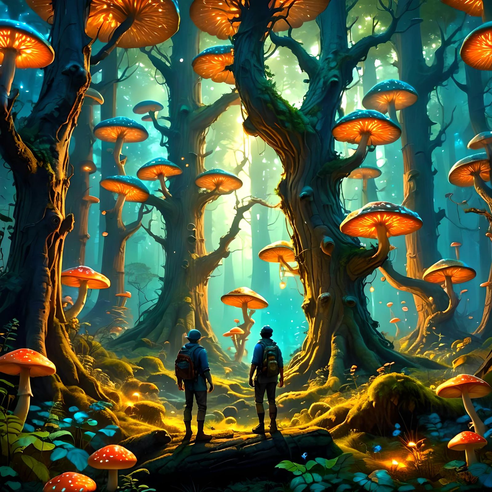 Fantastical Matte Painting in Deep Color, 8K Resolution