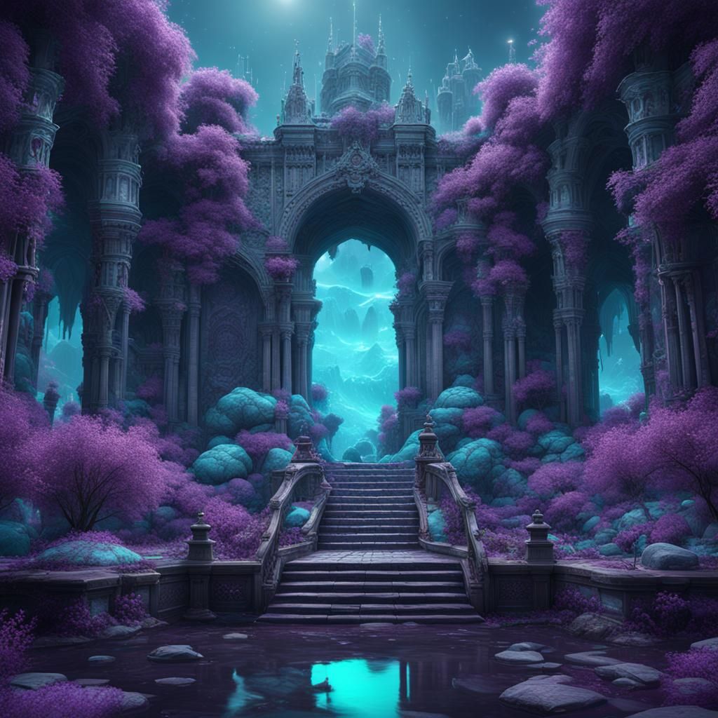 50 sades of purple and cyan