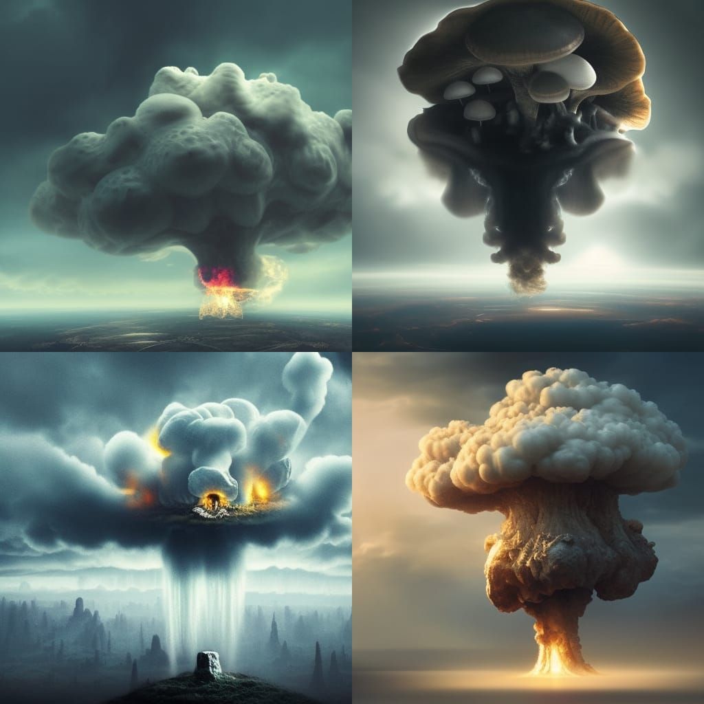 skull shaped mushroom cloud