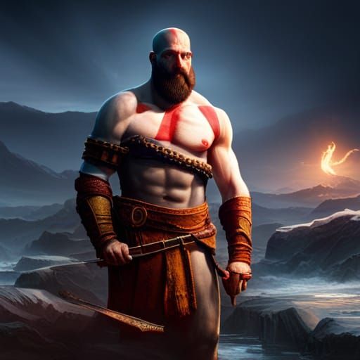 God of War PS5 Kratos 4k ultra HD - AI Generated Artwork - NightCafe ...