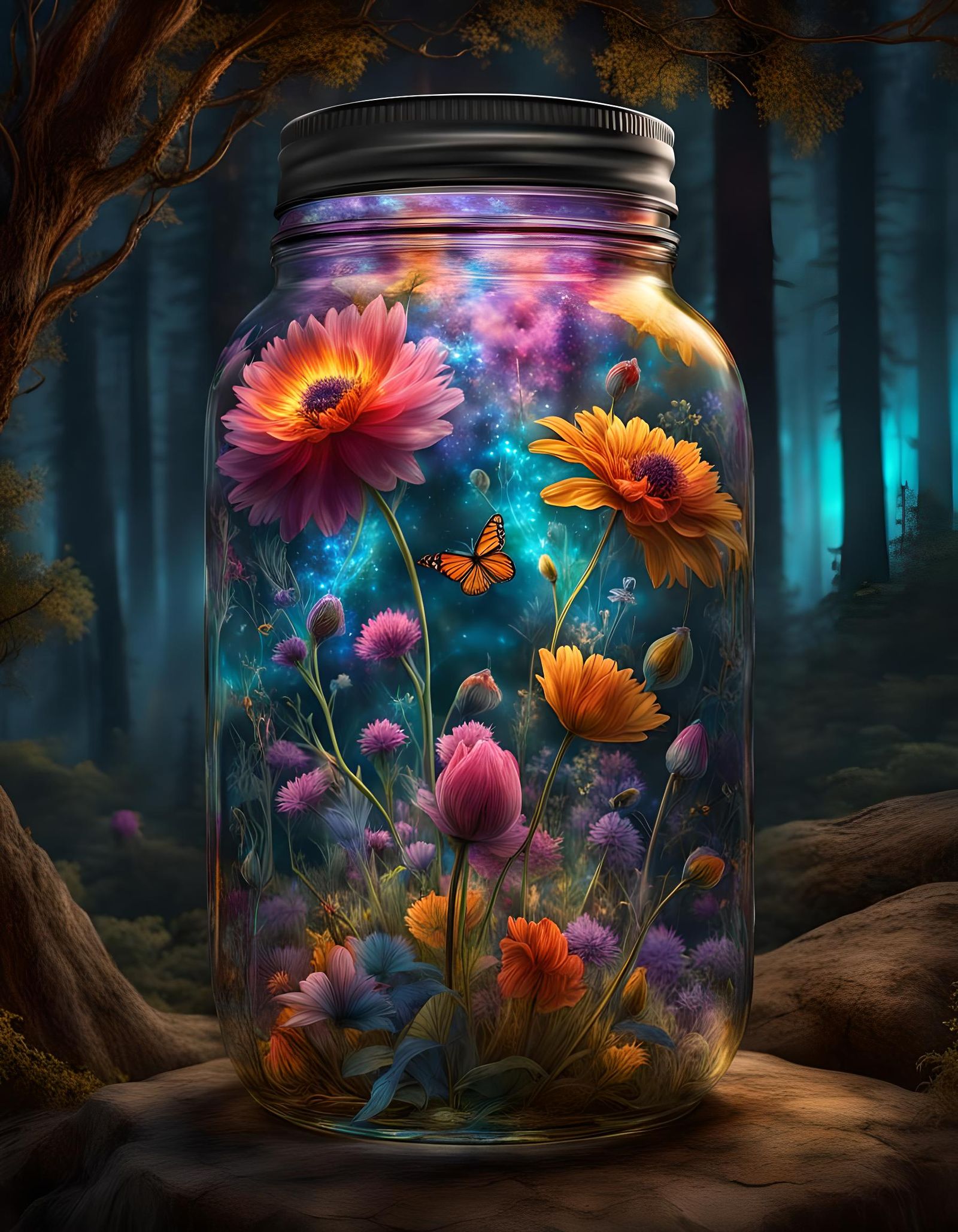 Magical Mason Jar  by @lawrencelot
