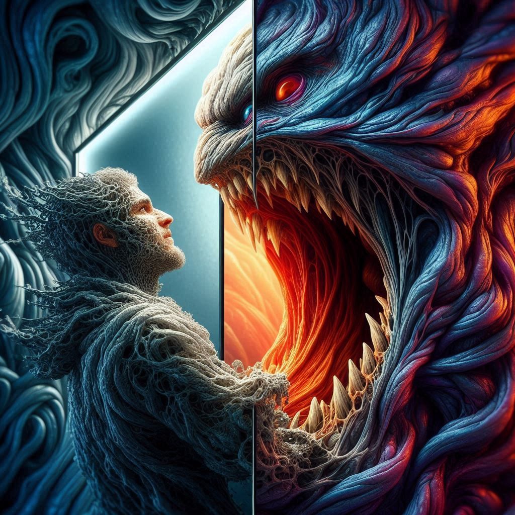 I AM BECOMING THE MONSTER I SWORE TO FIGHT AGAINST