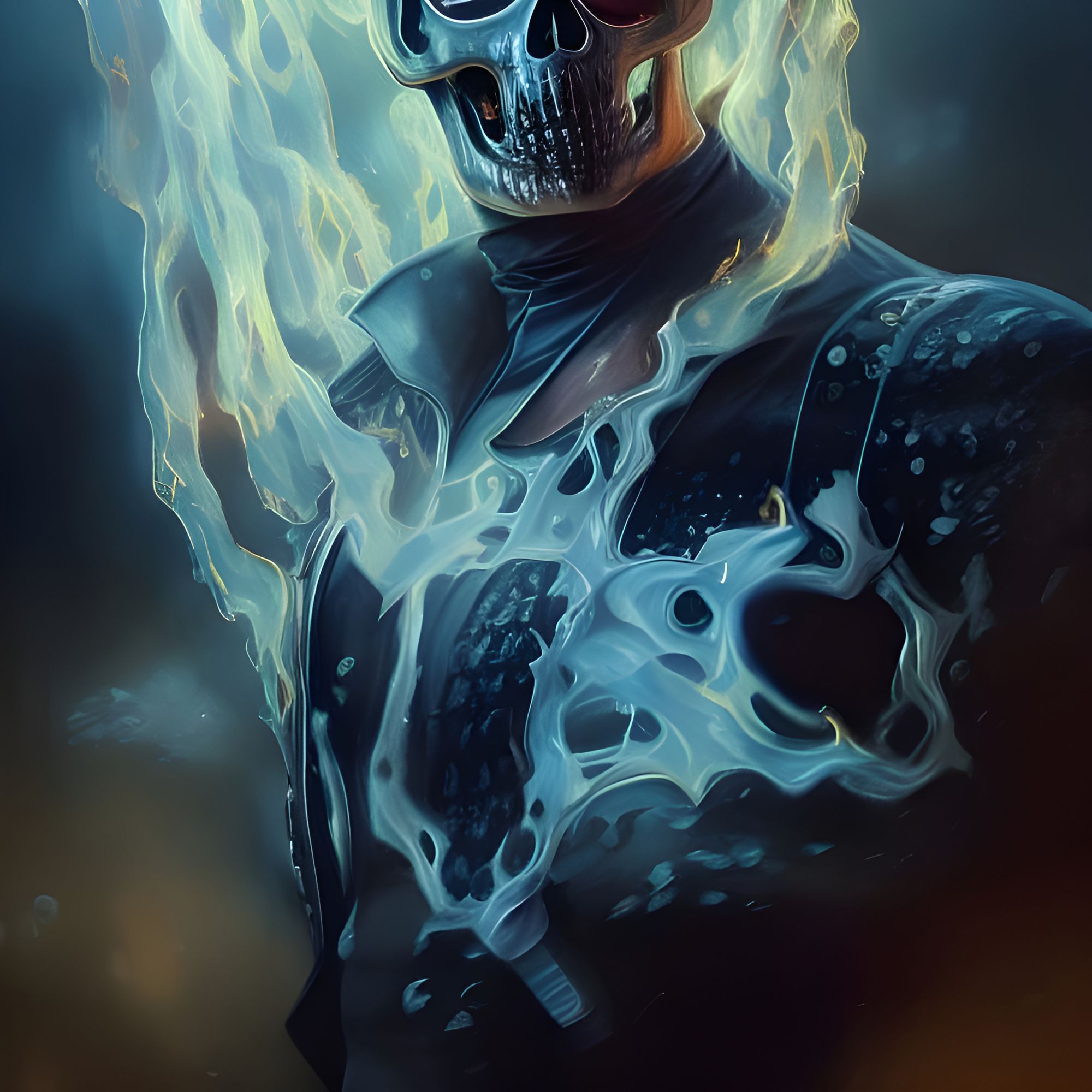 Blue ghost rider fire skull HD phone wallpaper  Peakpx