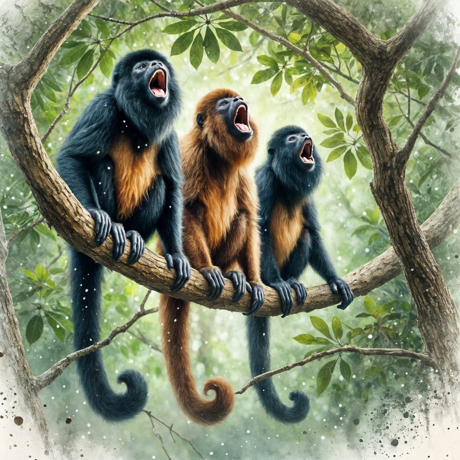 howler monkeys