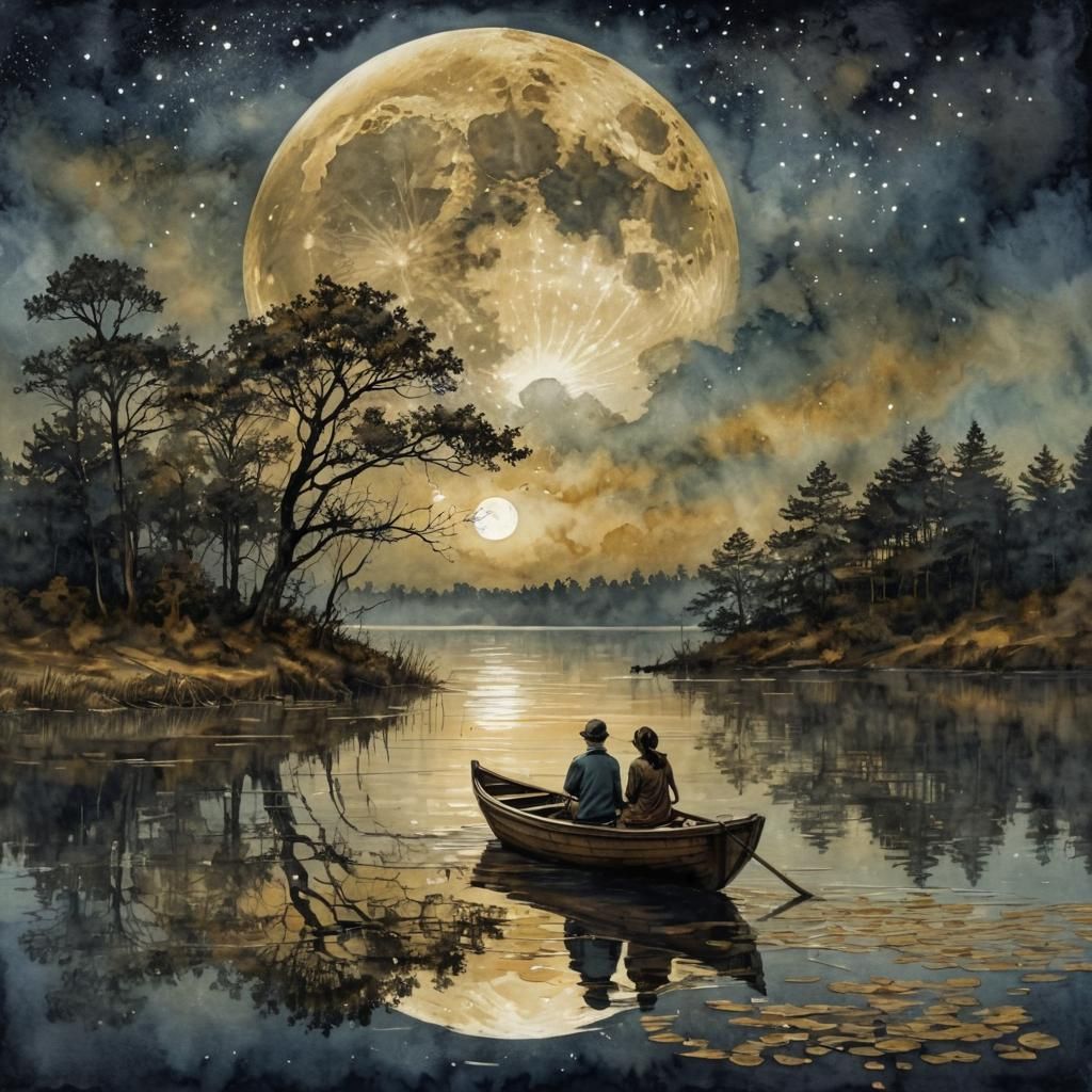 Golden night  by @mitaliartz