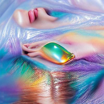 Utopia unveiled ethereal colourful iridescent