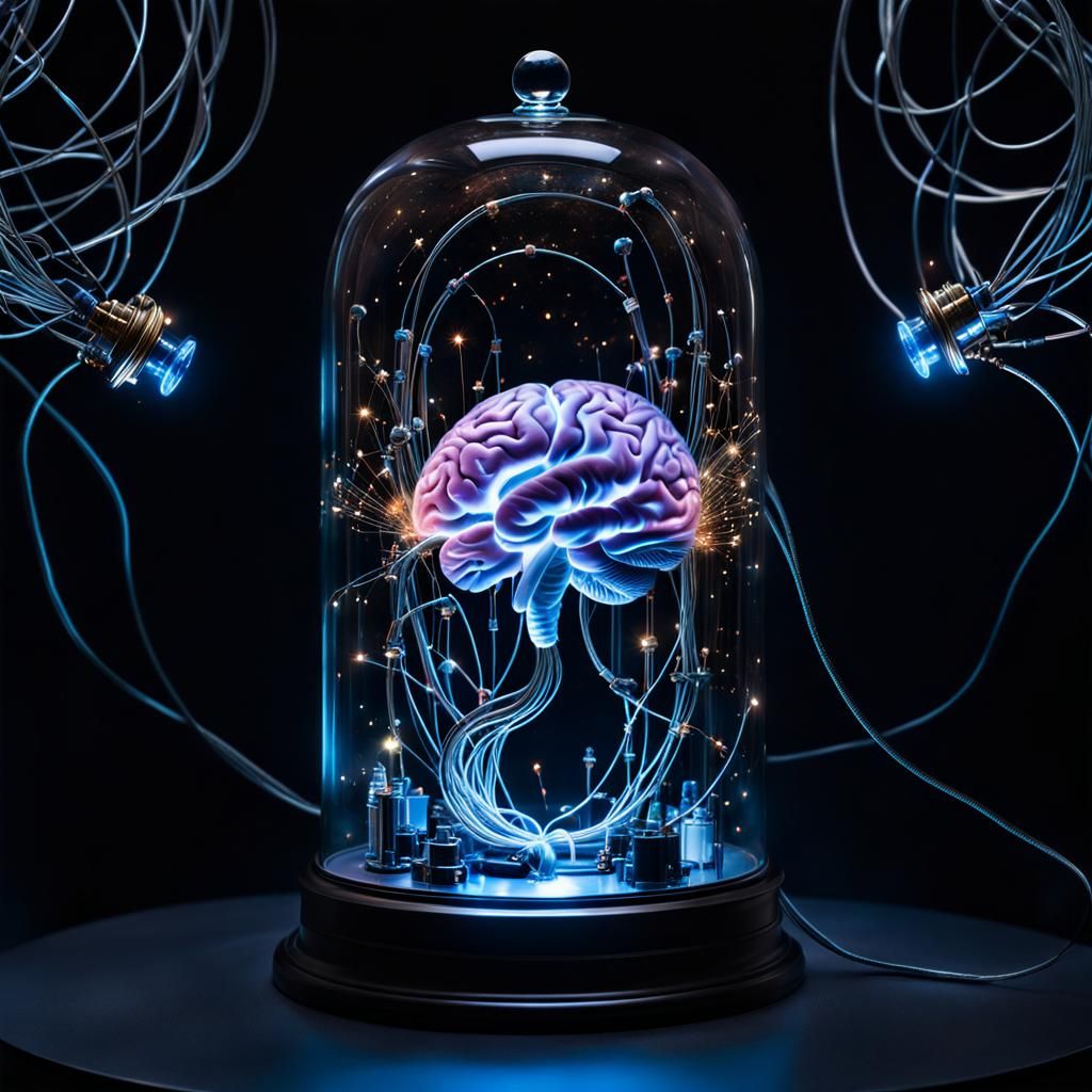 The body is gone but still creating on Night Cafe.  by @Superbear