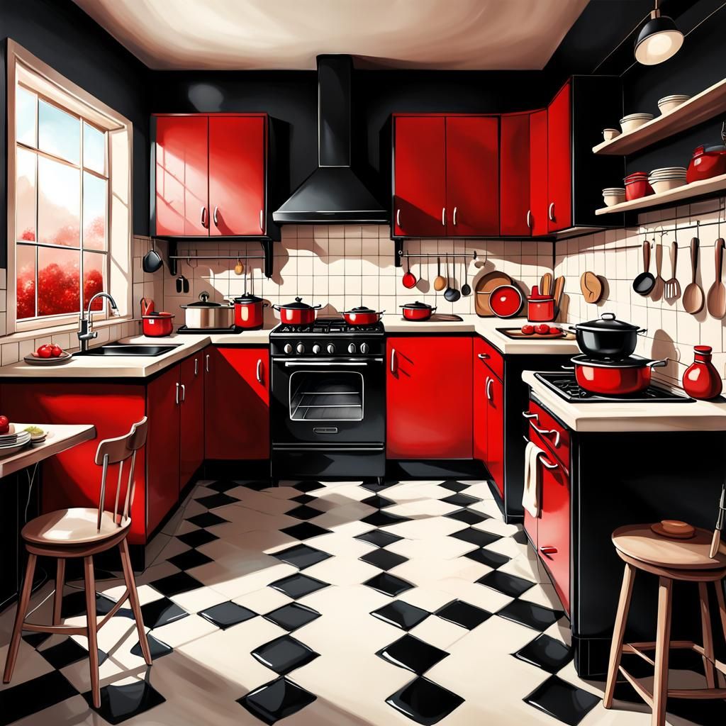 Kitchen Cooking space, Png Saved, 
Retro Style, Strong use o...