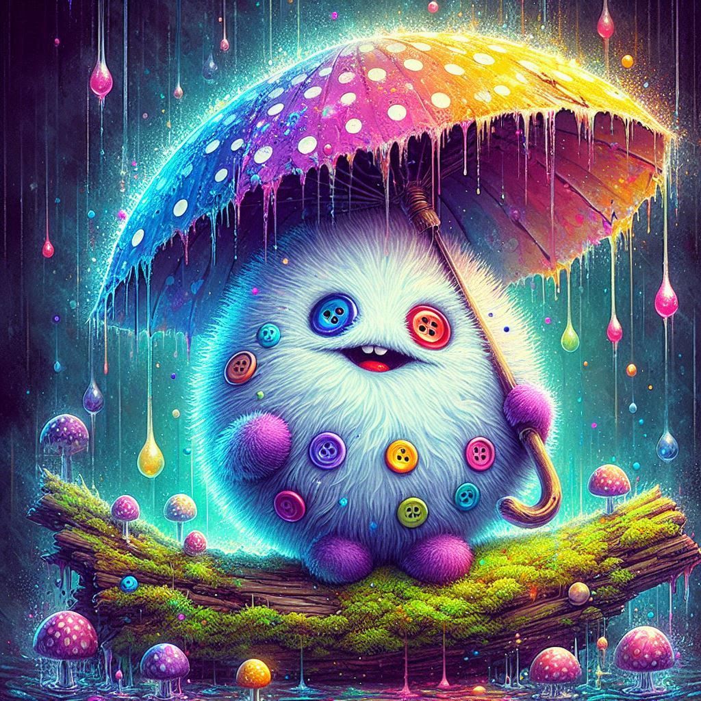 Fluffy mushroom spirit