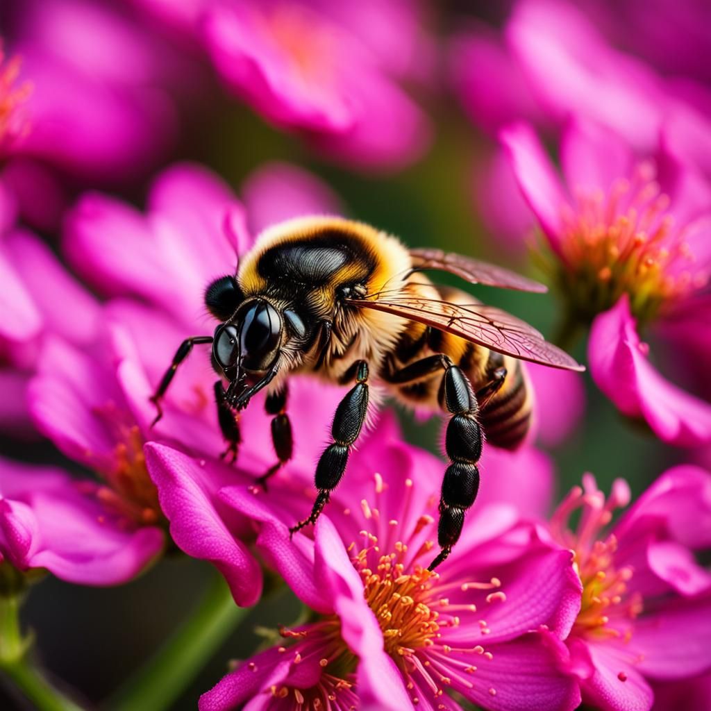 Macro Photography - macro bee
