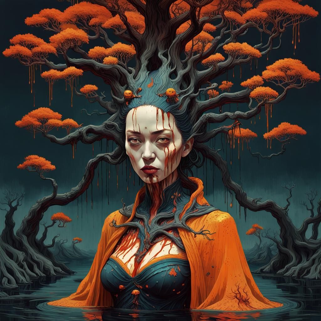 Queen of orange trees  by @Bruno Tiago