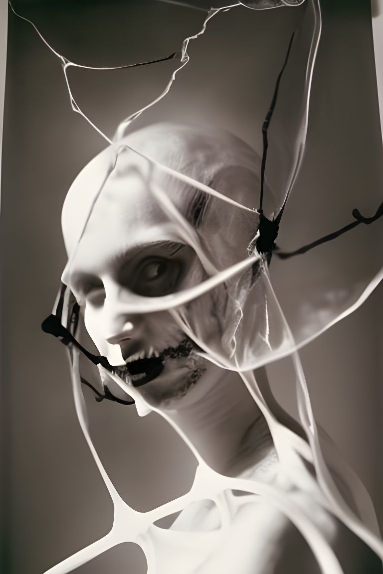 Hyperdetailed Wraiths Coalescing in Black Mesh: National Geo...