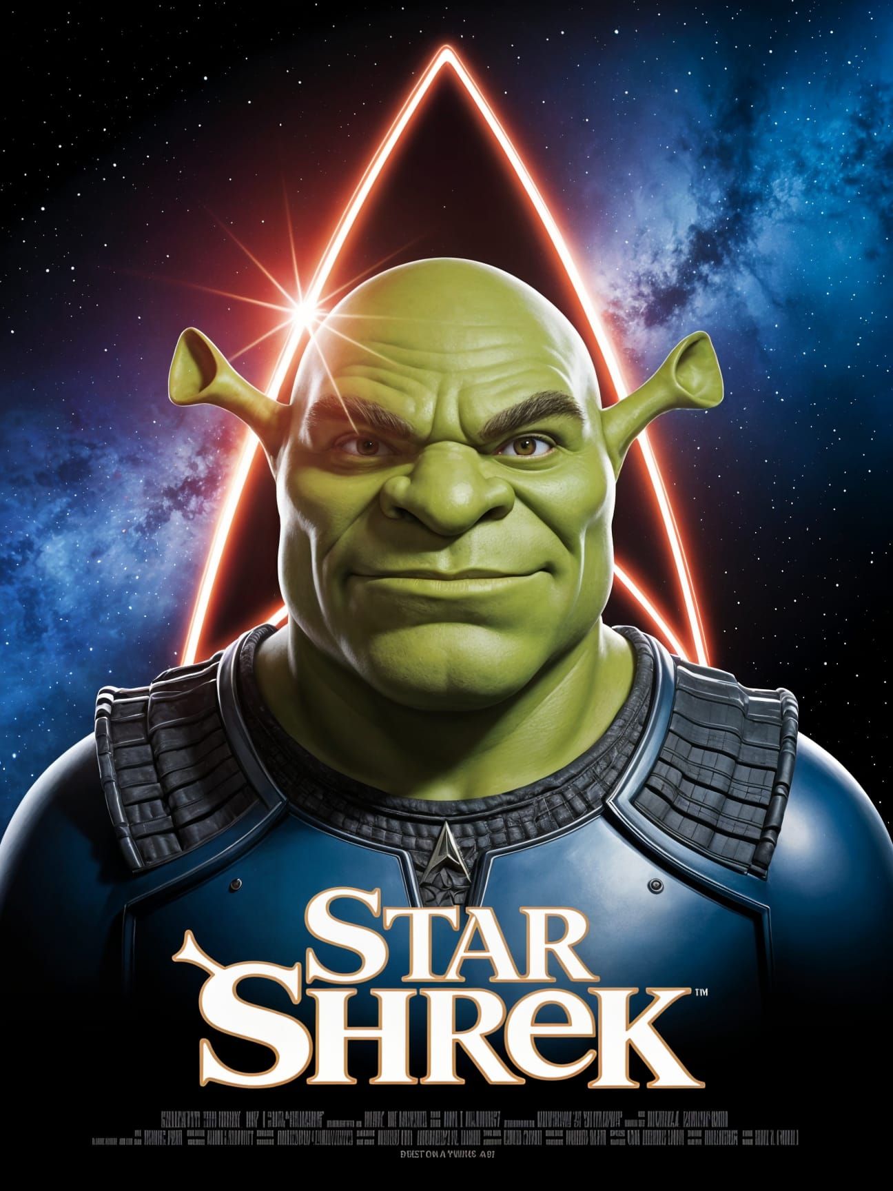 Star Shrek: To boldly go where no ogre has gone before.  by @Brady Robertson