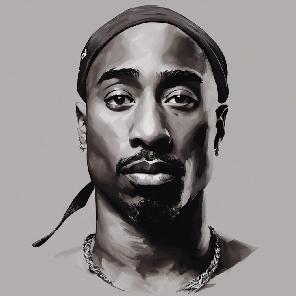 Tupac alive in 2023 - AI Generated Artwork - NightCafe Creator