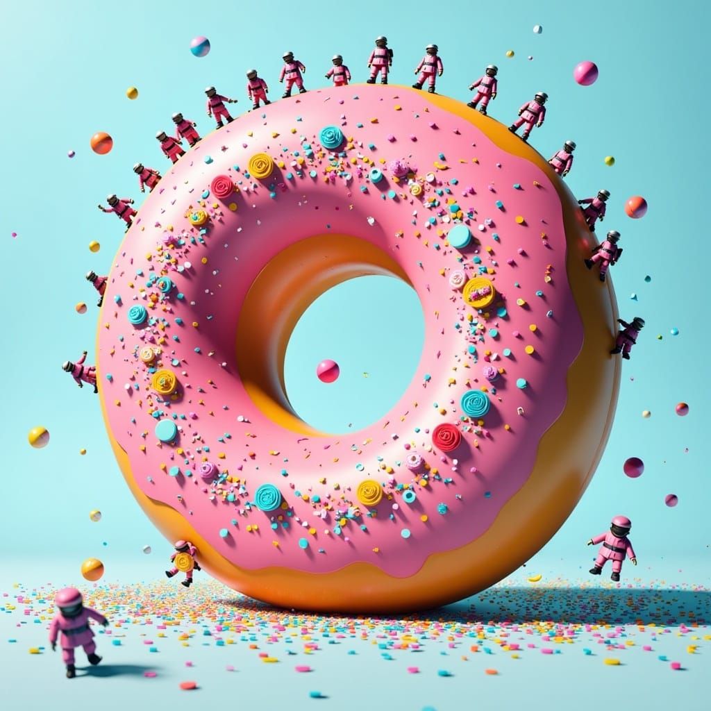 donut and astronauts 