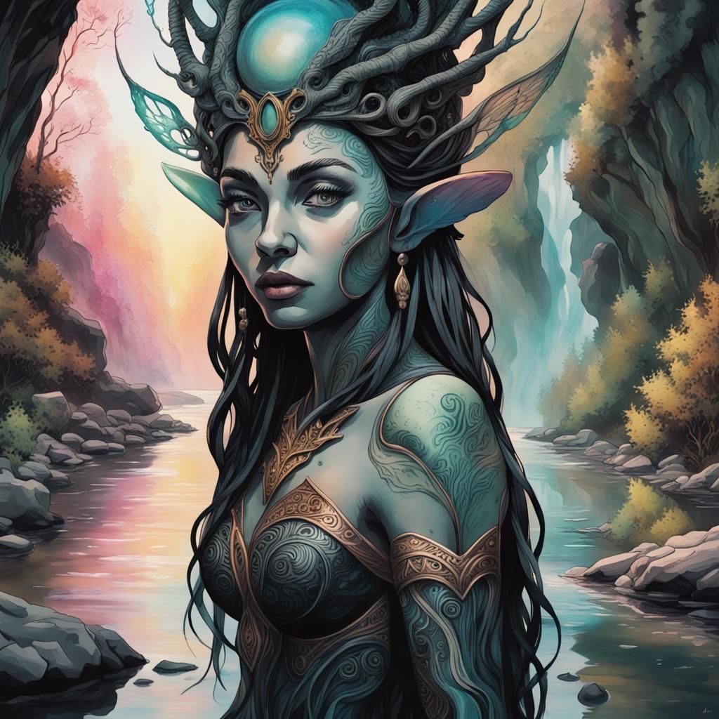 The Hybrid Ancient Elf Lady.