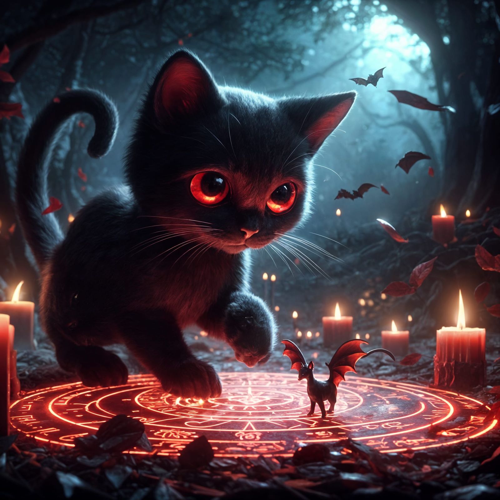 Cat summoning demons 3