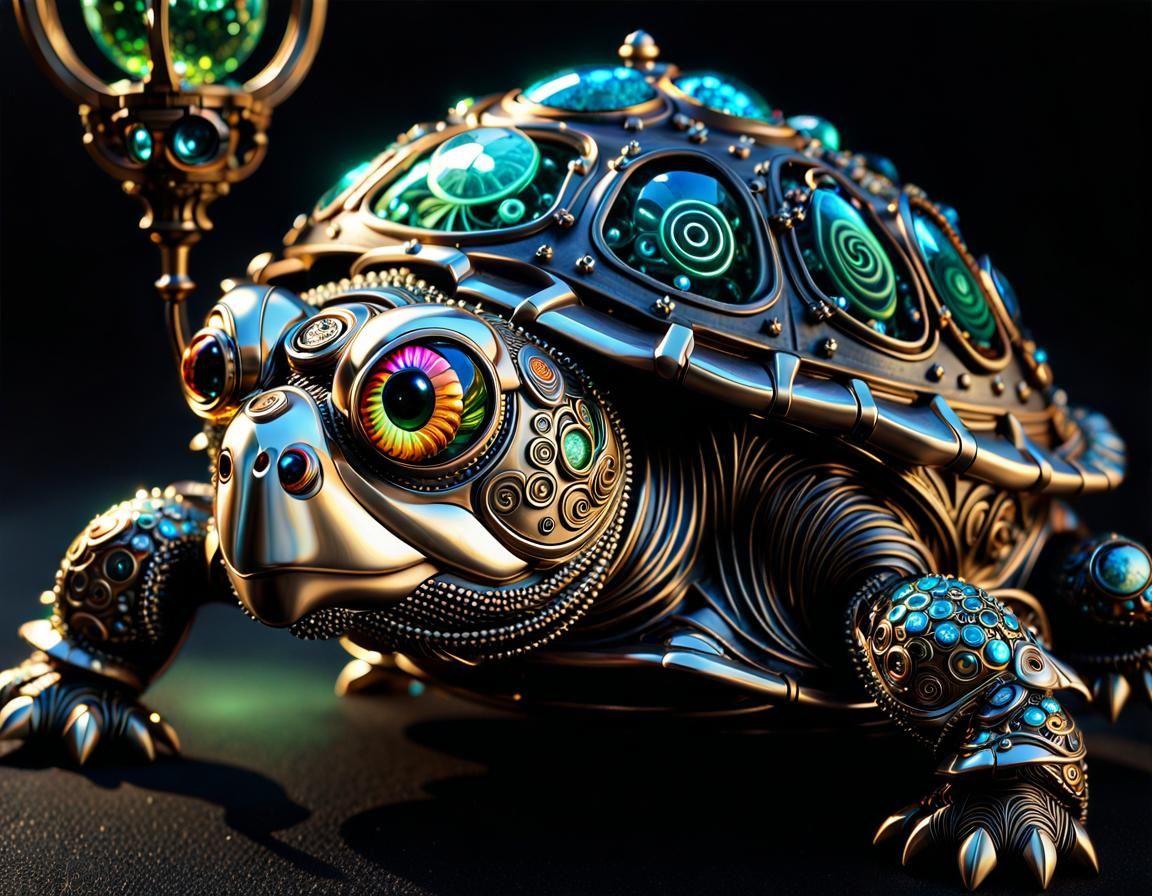 steampunk turtle - AI Generated Artwork - NightCafe Creator