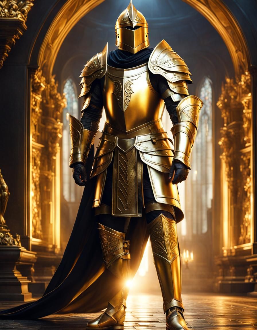 Gold Male Knight (Version 2)